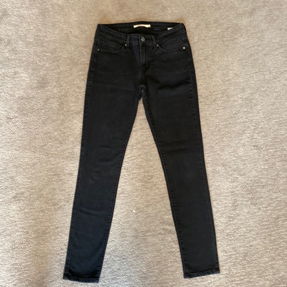 Levis 711 Skinny size 26 Black Jeans - Picture 1 of 5